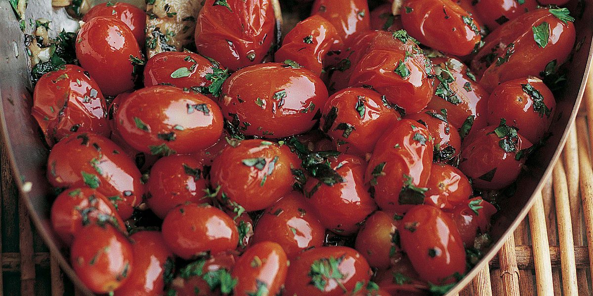 garlic and herb tomatoes